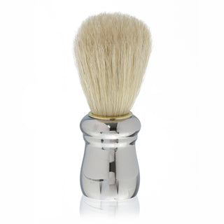 Fendrihan White Boar Bristle Shaving Brush, Silver Handle Boar Bristles Shaving Brush Fendrihan 