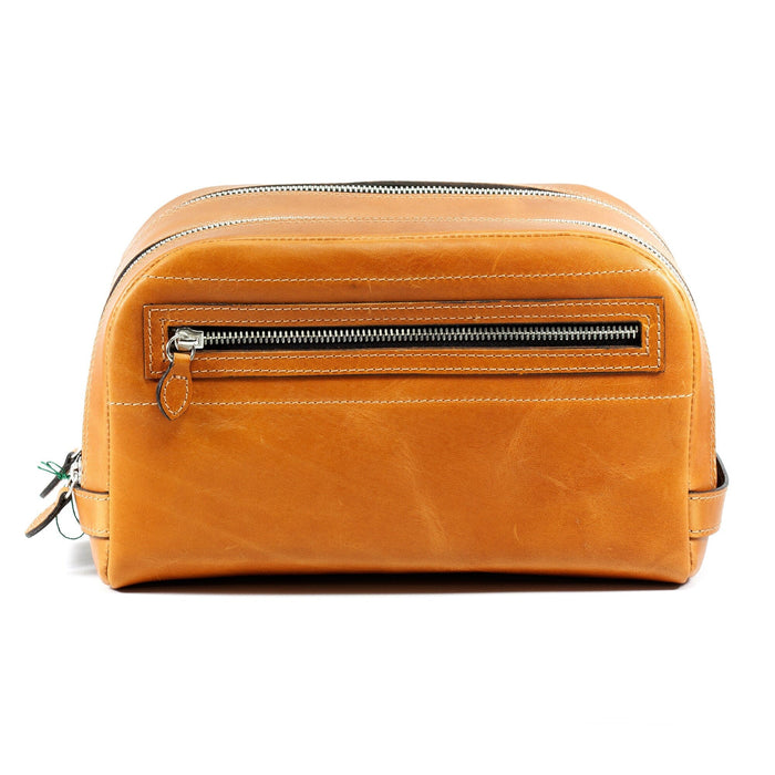 F. Hammann Triple Zip Leather Toiletry Bag Toiletry Bag F. Hammann 