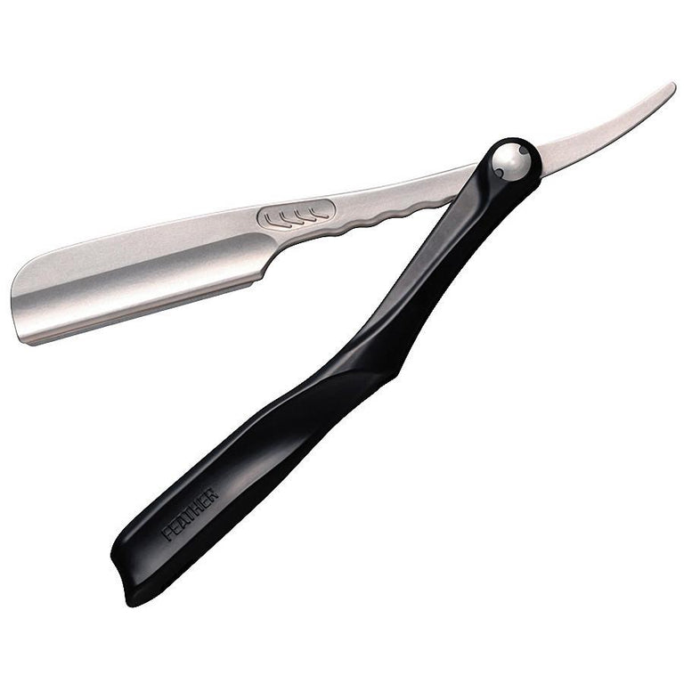 Feather Artist Club SS Folding Razor, Black – Fendrihan