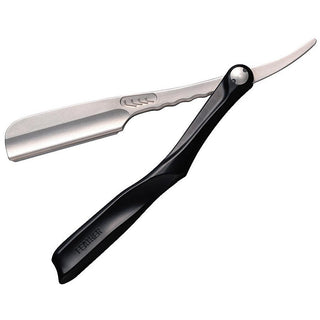 Feather Artist Club SS Folding Razor, Black Straight Razor Feather 