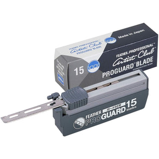 15 Feather Pro Guard Single-Edge Razor Blades Straight Razor Feather 