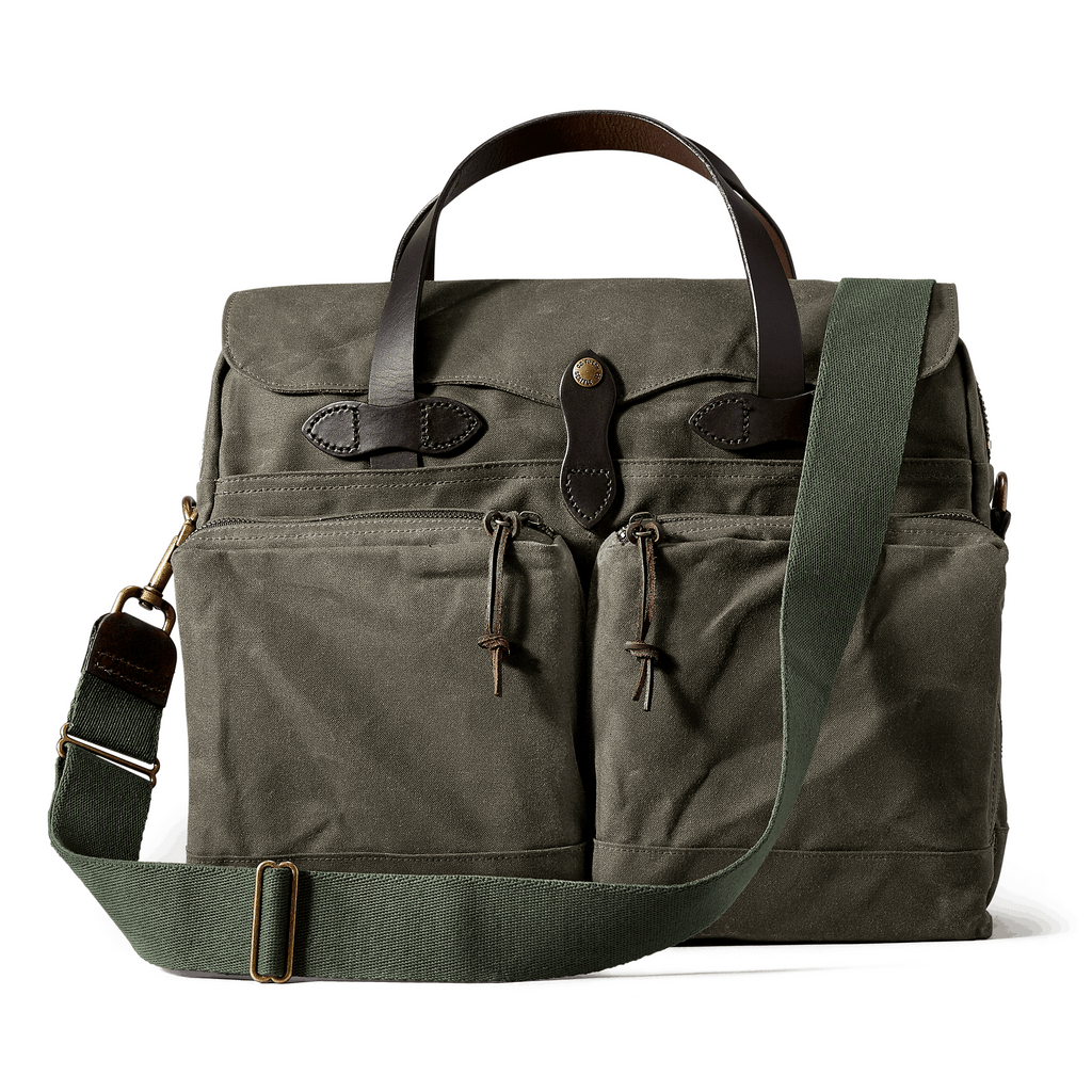 FILSON 24-Hour Tin Cloth Briefcase Briefcase FILSON Otter Green 