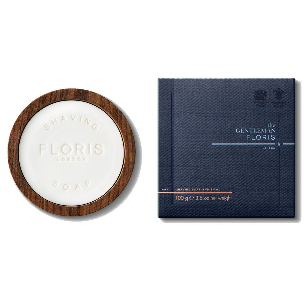 Floris London Shaving Soap and Wooden Bowl Shaving Bowl and Soap Floris London No. 89 