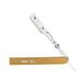 Focus Slim AL Aluminum Replaceable Blades Straight Razor, Made in Italy Shavette Focus Gold 