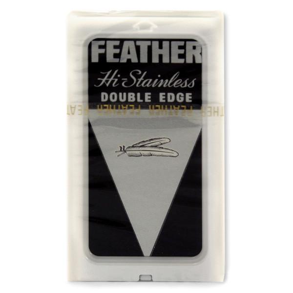 10 Black Feather Double-Edge Safety Razor Blades Razor Blades Feather 