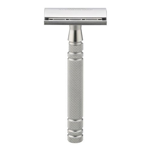 Feather AS-D2 Stainless Steel Double Edge Razor, Made in Japan Double Edge Safety Razor Feather 