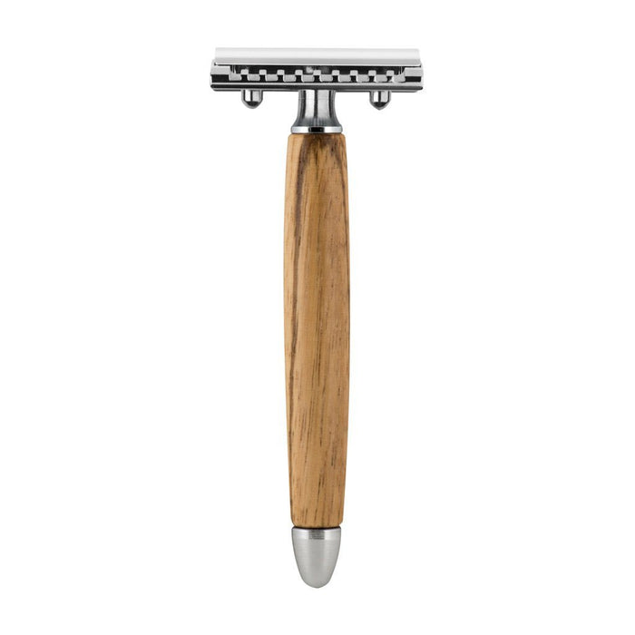 Fatip Wood Safety Razor Double Edge Safety Razor Fatip Olive Wood Closed 