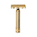 Fatip L'Ibrido Classic Safety Razor, Hybrid Head Safety Razor Fatip Gold 