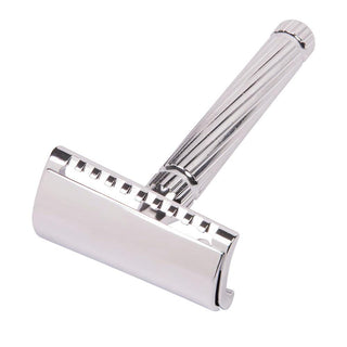 Fatip il Piccolo Storto Slant Closed Comb Safety Razor Double Edge Safety Razor Fatip Chrome 