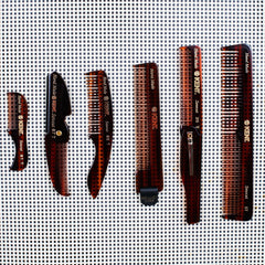 Kent NU22 Fine Tooth Comb with Black Leather Case Comb Kent 