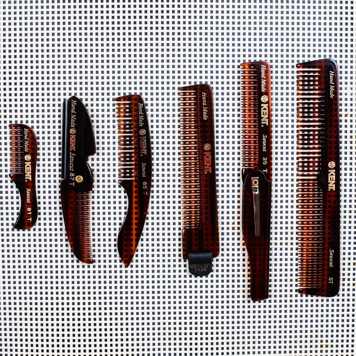 Kent NU22 Fine Tooth Comb with Black Leather Case Comb Kent 