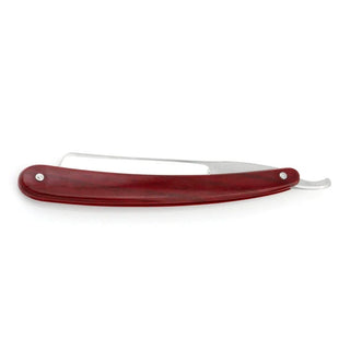 Gold Dollar 200 Round Point Straight Razor 6/8", Faux Rosewood Handle Straight Razor Gold Dollar 