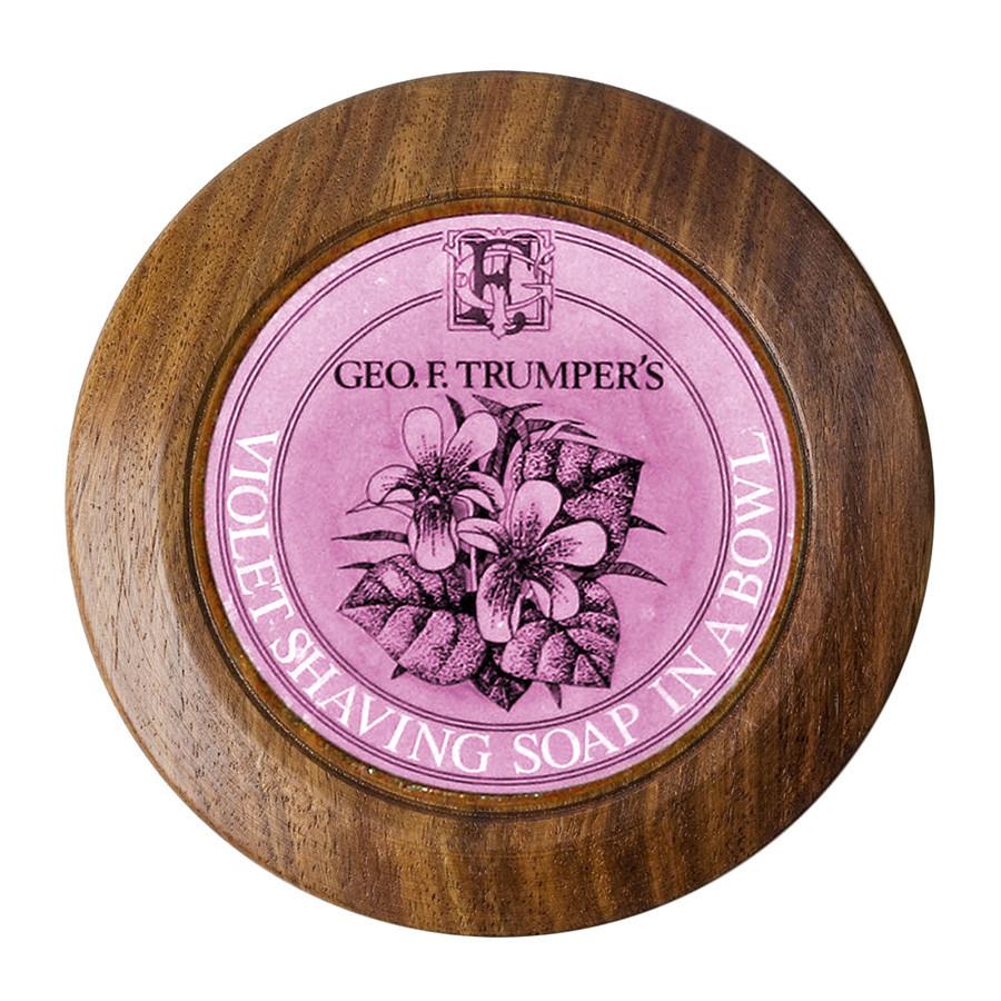 Geo. F. Trumper Violet Shaving Soap with Wooden Bowl Shaving Soap Geo F. Trumper 
