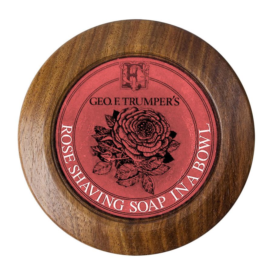 Geo. F. Trumper Rose Shaving Soap with Wooden Bowl Shaving Soap Geo F. Trumper 