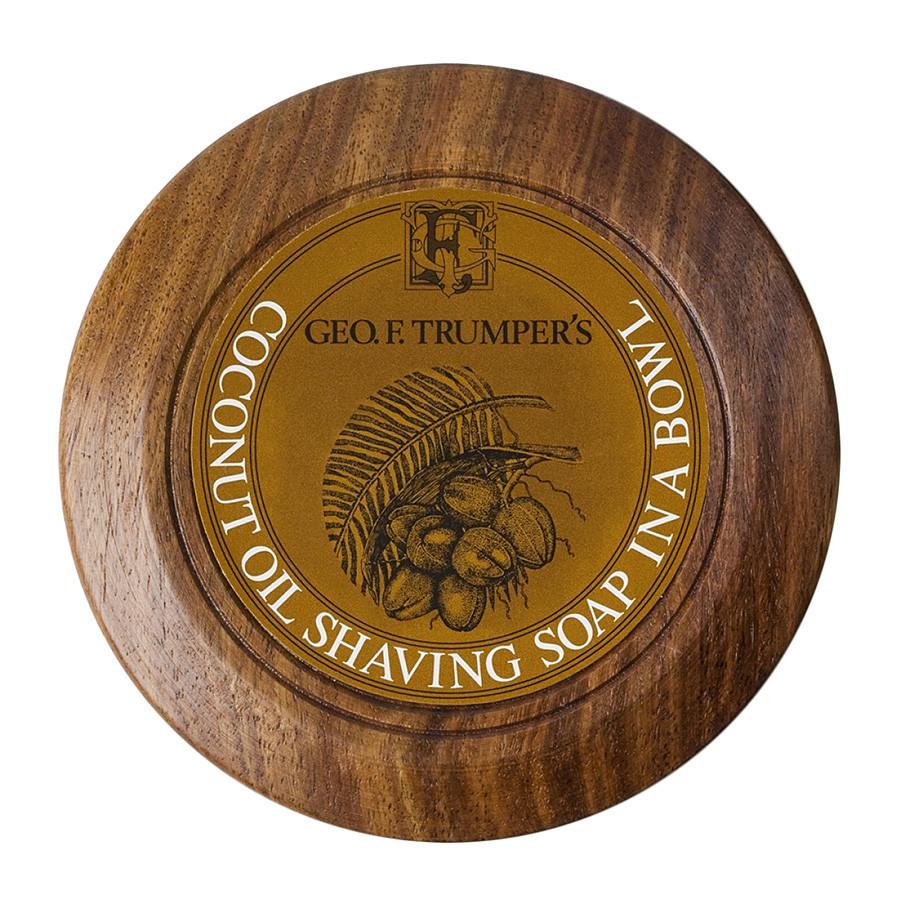 Geo. F. Trumper Coconut Shaving Soap with Wooden Bowl Shaving Soap Geo F. Trumper 