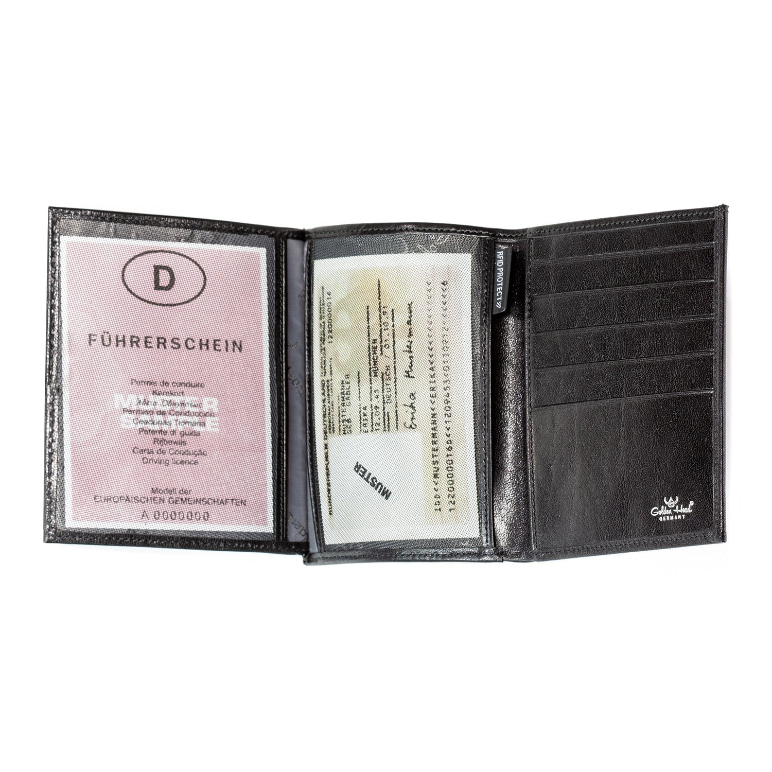 Golden Head Colorado RFID Protect Billfold Leather Wallet with 10 CC Slots Leather Wallet Golden Head 