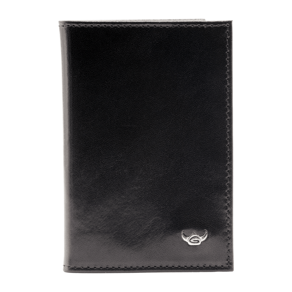 Golden Head Colorado Eco-Tanned Card Case, RFID Protect Leather Wallet Golden Head Black 
