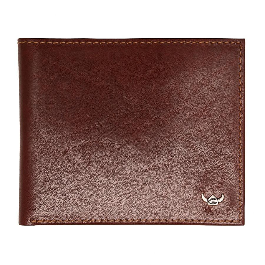 Golden Head Colorado Eco-Tanned Italian Leather Wallet with Coin Purse and 3 CC Slots, Tobacco Leather Wallet Golden Head 