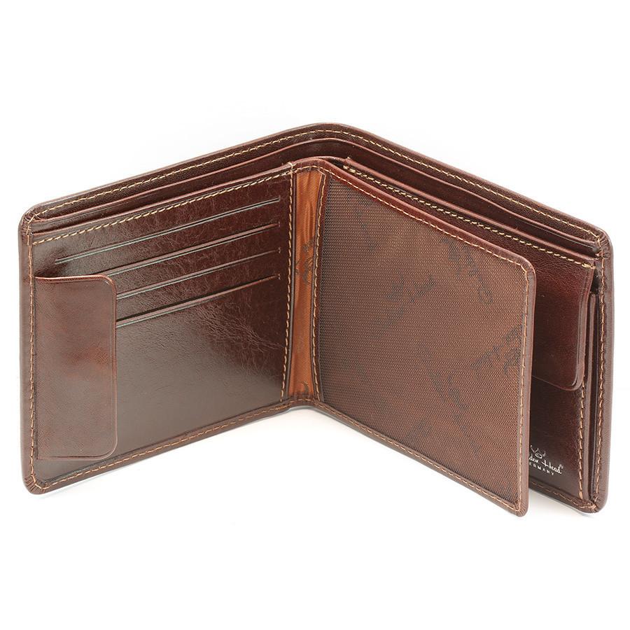 Golden Head Colorado RFID Protect Leather Wallet with Coin Pocket and 8 CC Slots, Tobacco Leather Wallet Golden Head 