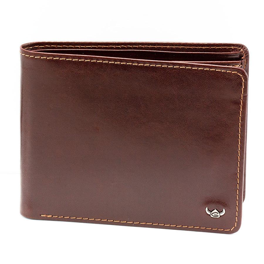 Golden Head Colorado RFID Protect Leather Wallet with Coin Pocket and 8 CC Slots, Tobacco Leather Wallet Golden Head 