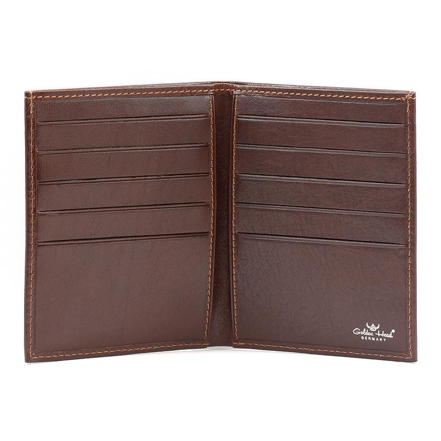 Golden Head Colorado Leather Billfold with 10 Credit Card Slots Leather Wallet Golden Head Tobacco 