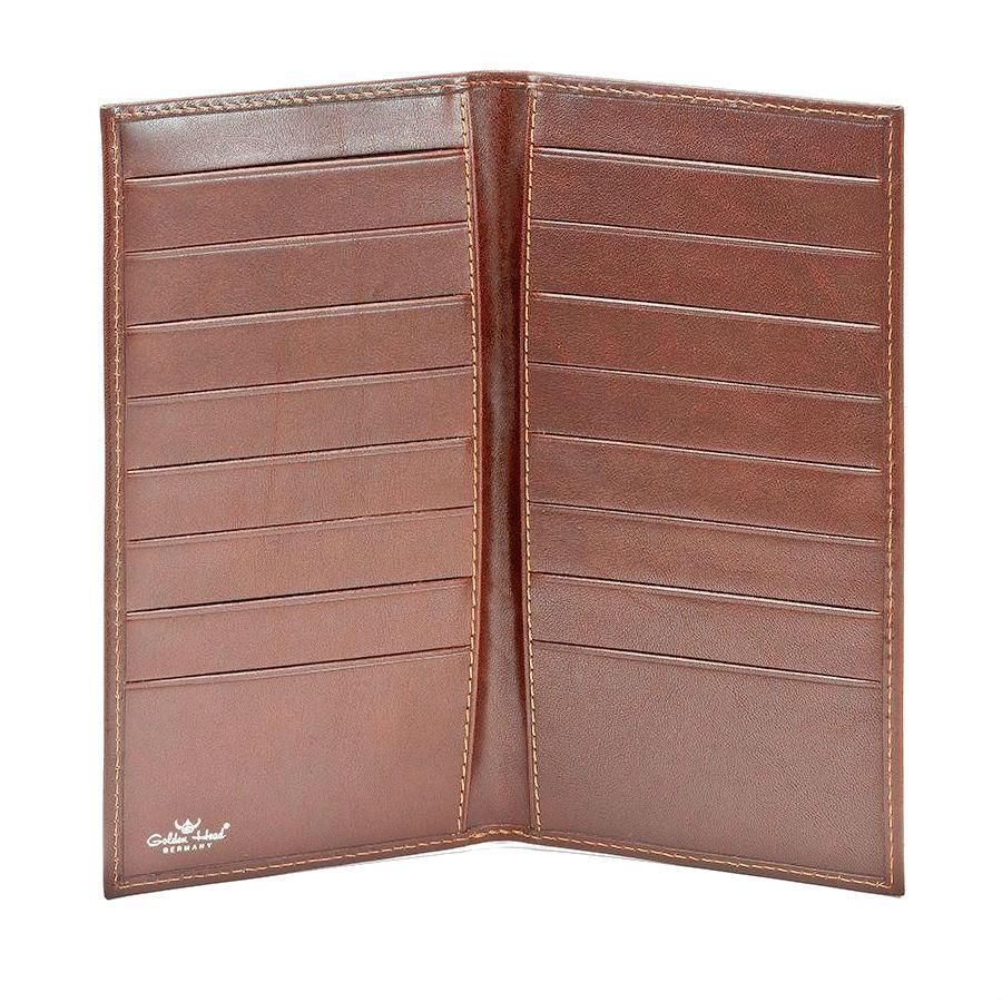 Golden Head Colorado Coat Leather Wallet with 16 Credit Card Slots Leather Wallet Golden Head Tobacco 