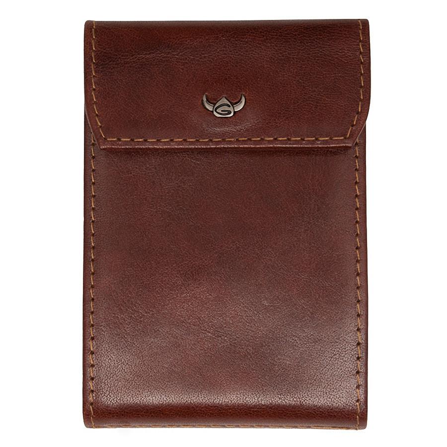 Golden Head Colorado Eco-Tanned Italian Leather 10-Pocket Business Card Case, Tobacco Leather Wallet Golden Head 