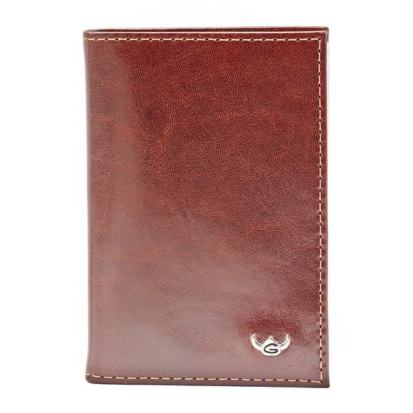 Golden Head Colorado Eco-Tanned Card Case, RFID Protect Leather Wallet Golden Head Tobacco 