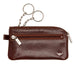 Golden Head Colorado Double-Ring Leather Key Holder with Side Pocket, Tobacco Leather Key Holder Golden Head 
