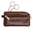 Golden Head Colorado Double-Ring Leather Key Holder with Side Pocket, Tobacco Leather Key Holder Golden Head 