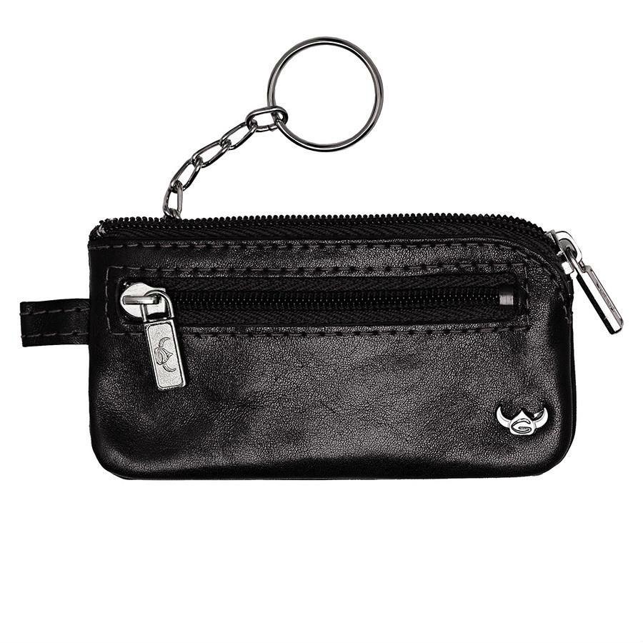 Golden Head Colorado Leather Zippered Key Holder Leather Wallet Golden Head Black 