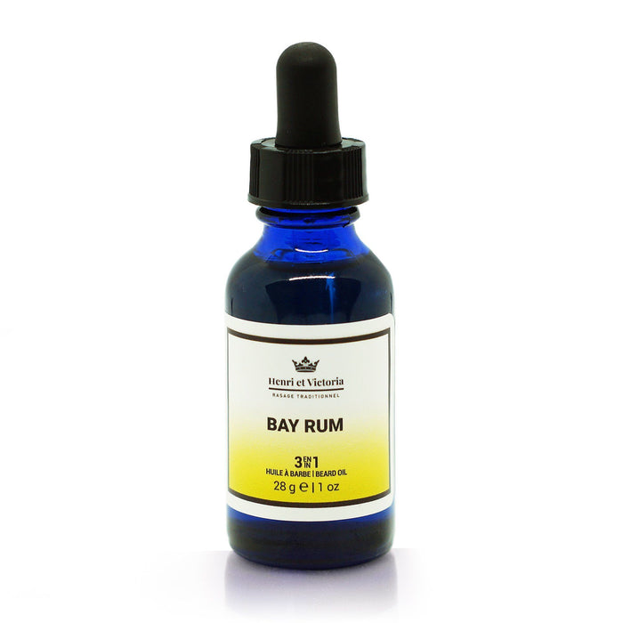 Henri et Victoria 3-in-1 Beard Oil Beard Oil Henri et Victoria Bay Rum 