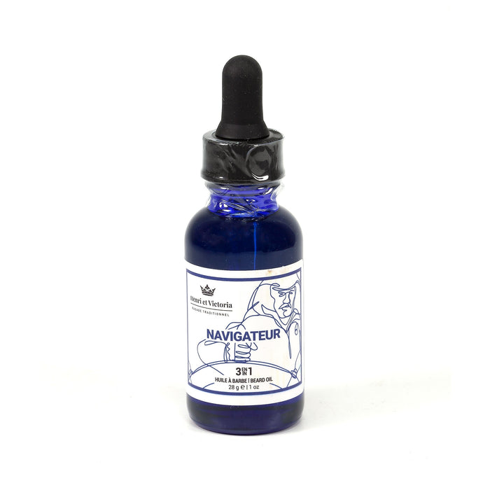 Henri et Victoria 3-in-1 Beard Oil Beard Oil Henri et Victoria Navigateur 