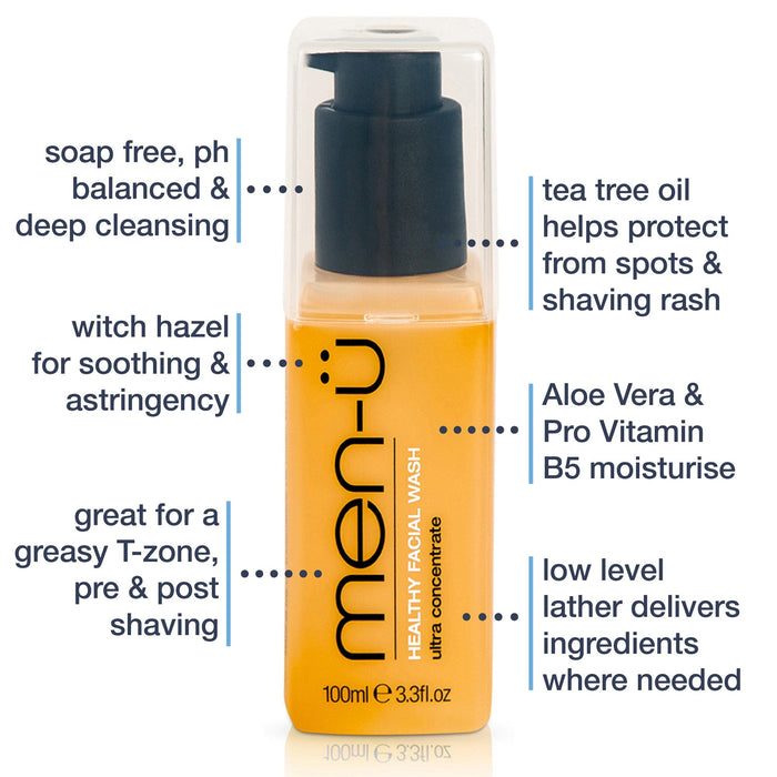 men-u Ultra Concentrated Healthy Facial Wash Men's Grooming Cream Men-U 