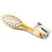 Hydrea London Pure Bristle Bath and Massage Brush, FSC Beechwood with Rubber Grip Bath Brush The Natural Sea Sponge Co 