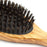 Hydrea London Olive Wood Oval Hair Brush With Pure Wild Boar Bristle and Rubber Cushion Hair Brush The Natural Sea Sponge Co 