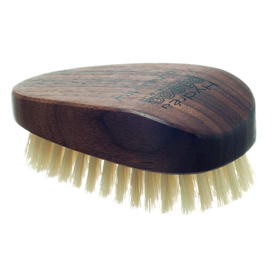 Hydrea London Walnut Wood Nail Brush with Natural Bristle Nail Brush The Natural Sea Sponge Co 