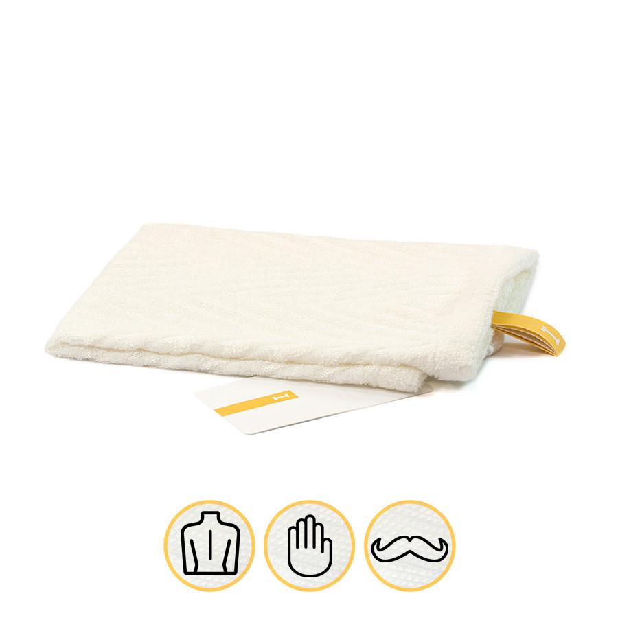 Ikeuchi Bamboo A120 Towel, Pearl Towel Ikeuchi Washcloth (35 x 38 cm) 