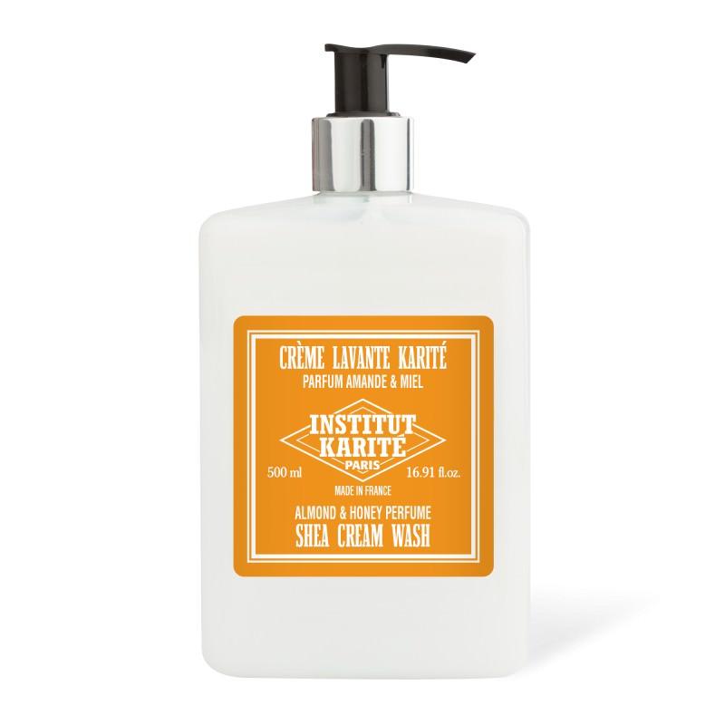 Institut Karite 25% Shea Butter Cream Bath and Shower Extra Gentle Wash, Almond and Honey Men's Body Wash Institut Karite 