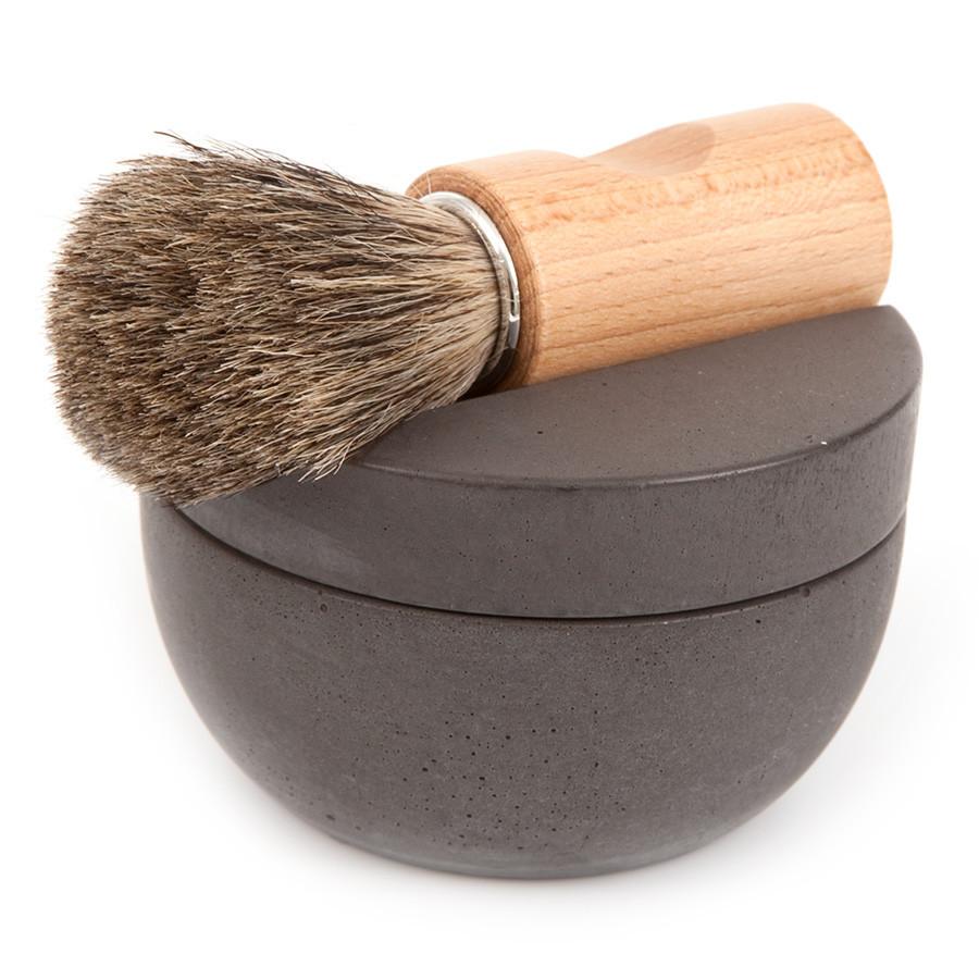 Iris Hantverk Concrete Bowl and Lid with Muhle Sandalwood Shaving Soap Shaving Soap Iris Hantverk 