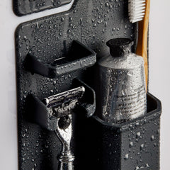 Tooletries The Harvey Toothbrush and Razor Holder, Charcoal Toothbrush Holder Tooletries 