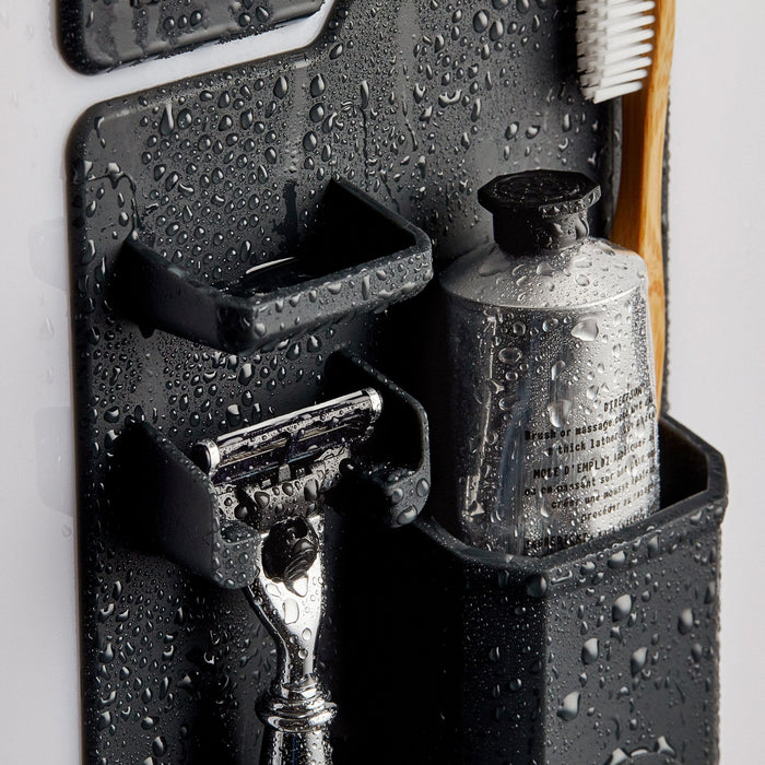 Tooletries The Harvey Toothbrush and Razor Holder, Charcoal Toothbrush Holder Tooletries 