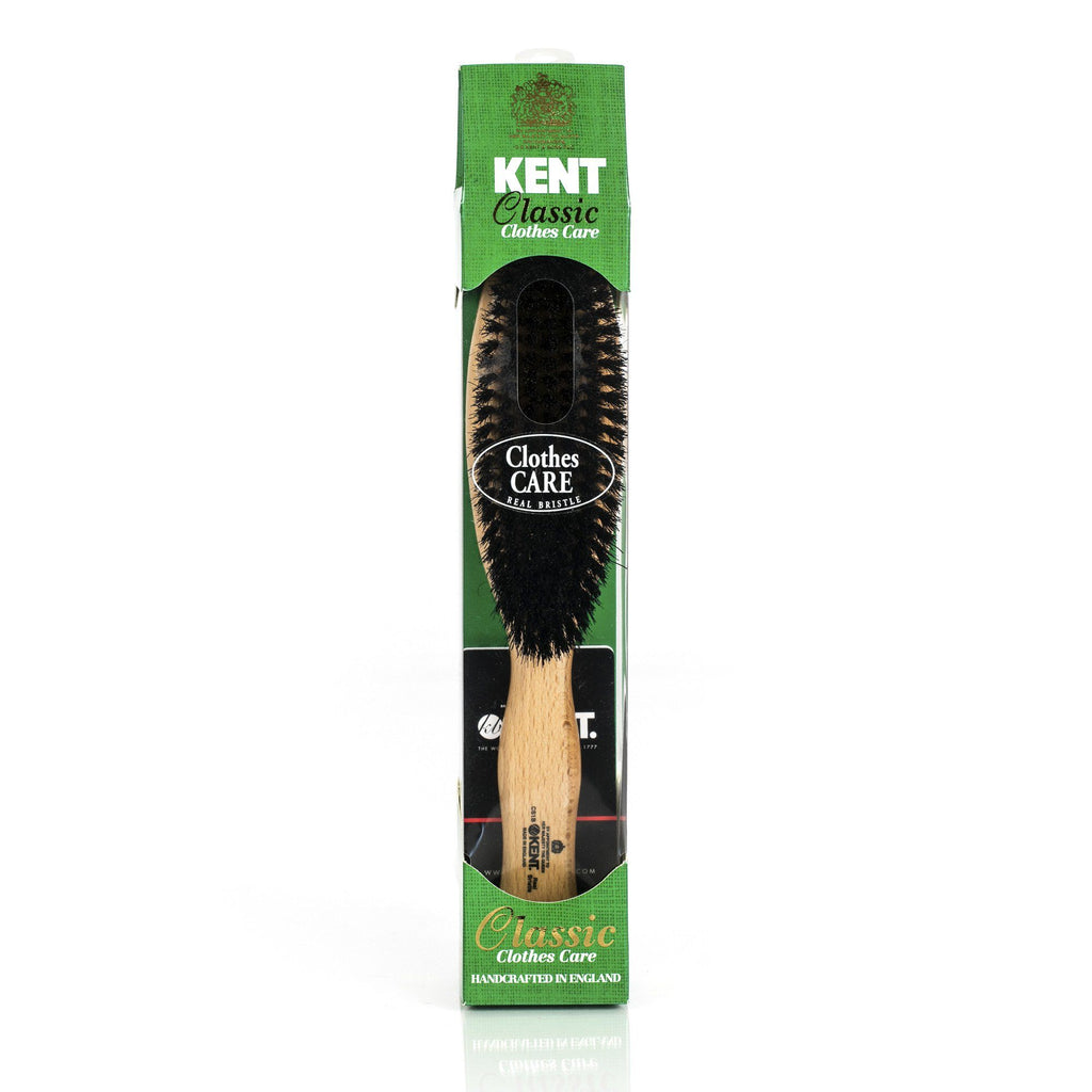 Kent Handcrafted Clothes Brush, Cherrywood Veneer Hair Brush Kent 