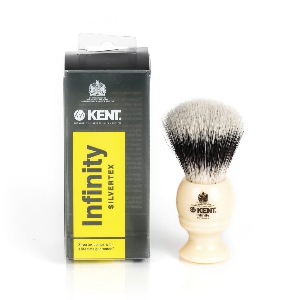 Kent Infinity Silvertex Synthetic Shaving Brush Synthetic Bristles Shaving Brush Kent 
