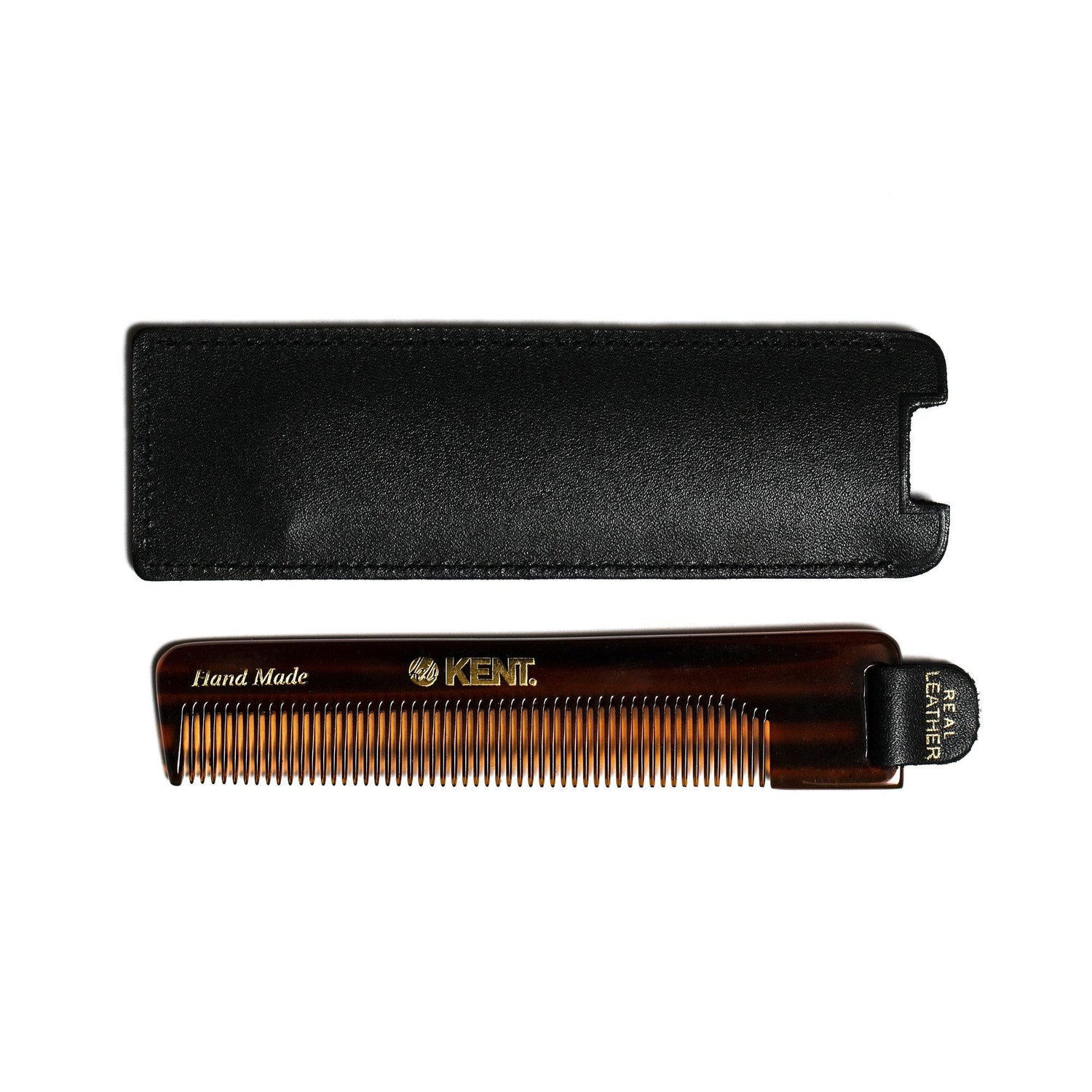 Kent NU22 Fine Tooth Comb with Black Leather Case Comb Kent 