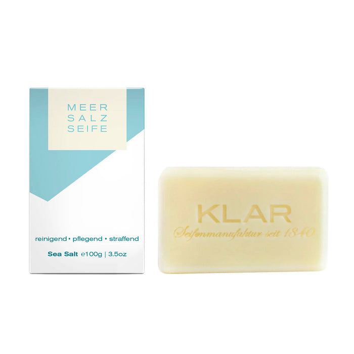 Klar's Classic Hand Size Soap, Palm Oil-Free Aftershave Balm Klar Seifen Sea Salt 