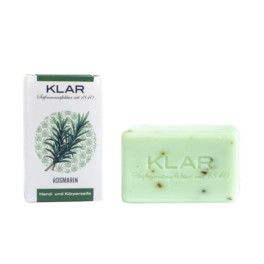 Klar's Classic Hand Size Soap, Palm Oil-Free Aftershave Balm Klar Seifen Rosemary 