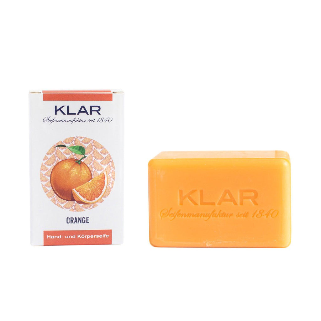 Klar's Classic Hand Size Soap, Palm Oil-Free Aftershave Balm Klar Seifen Orange 