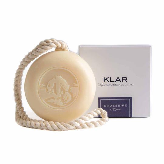 Klar's Gentlemen's Body Soap on a Rope, Palm Oil-Free Body Soap Klar Seifen 