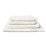 Kontex Lattice Linen Towel Towel Japanese Exclusives Washcloth (38 x 39 cm) Ivory 